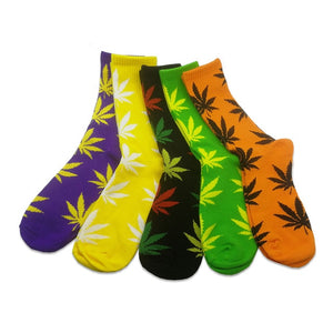 Unisex Weed Socks Set (5 Pairs)