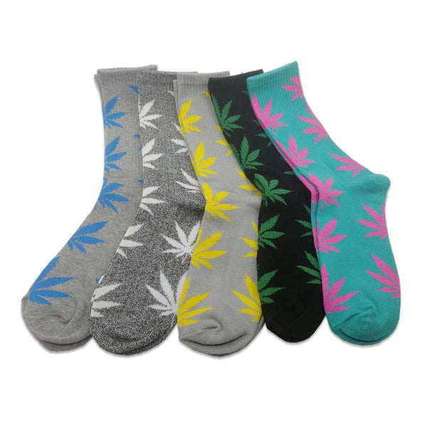 Unisex Weed Socks Set (5 Pairs)