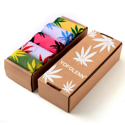 Unisex Weed Socks Set (5 Pairs)